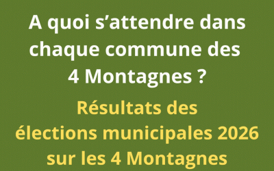 Résultats des élections municipales 2026 sur les 4 Montagnes